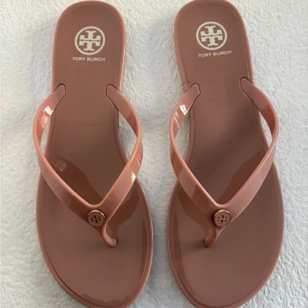 Tory Burch Studded Jelly Flip Flops NWT